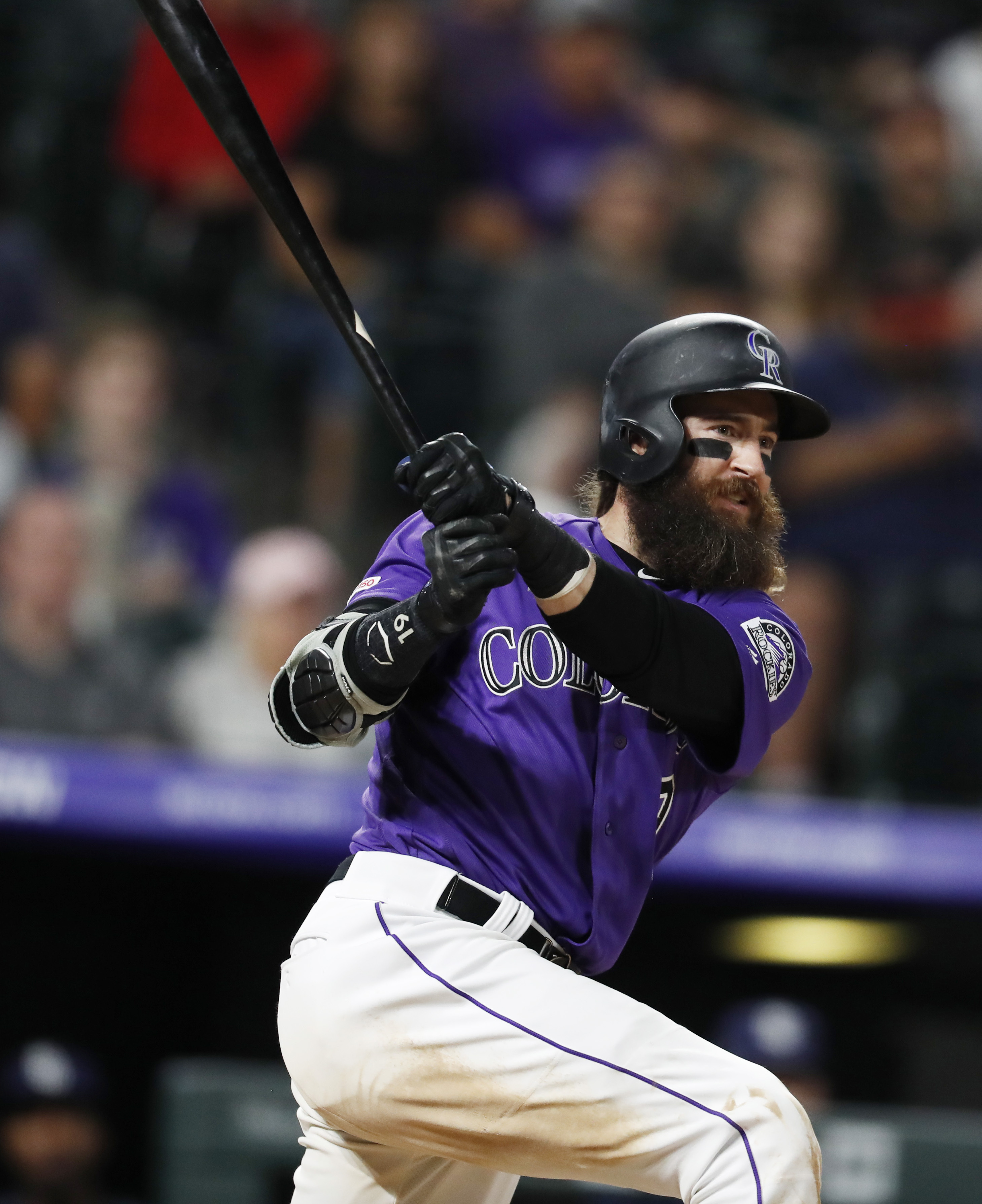 Blackmon hits 2 HRs, Gray Ks 10 as Rockies beat Padres 9-6