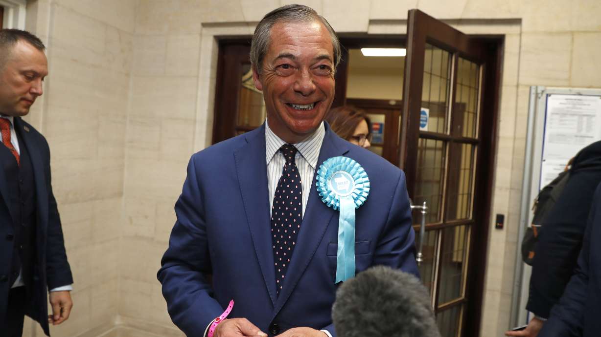UK man fined for hurling milkshake at Brexiteer Nigel Farage