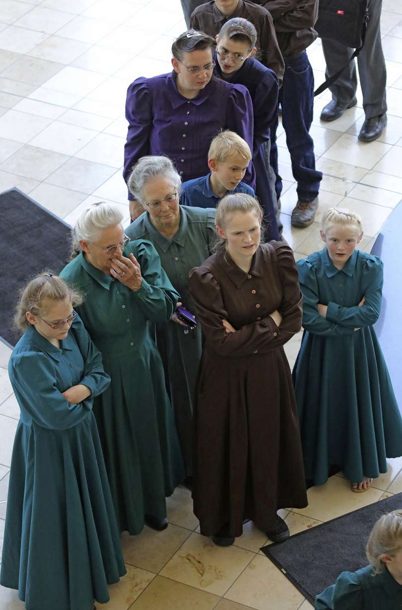 People wait to go through security at the Matheson Courthouse Tuesday, June 18, 2019, in Salt Lake City. Photo: Rick Bowmer, AP Photo