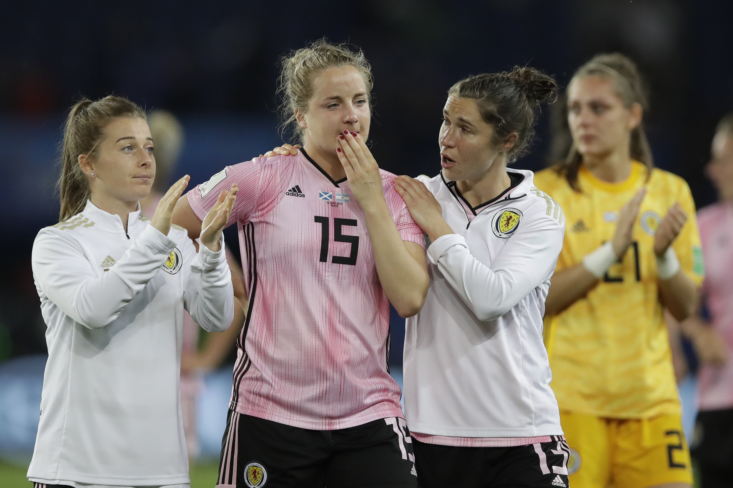 Argentina overcomes late 3-goal deficit, knocks out Scotland