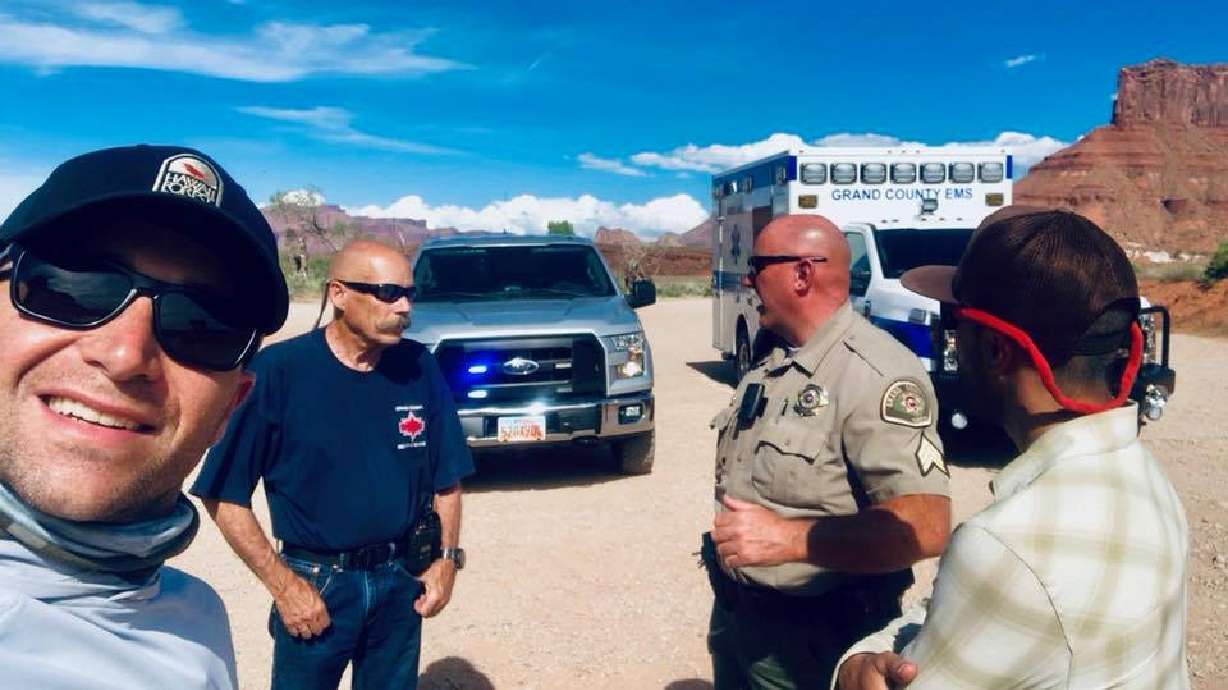 Off-duty New York police officer saves kayaker in Moab