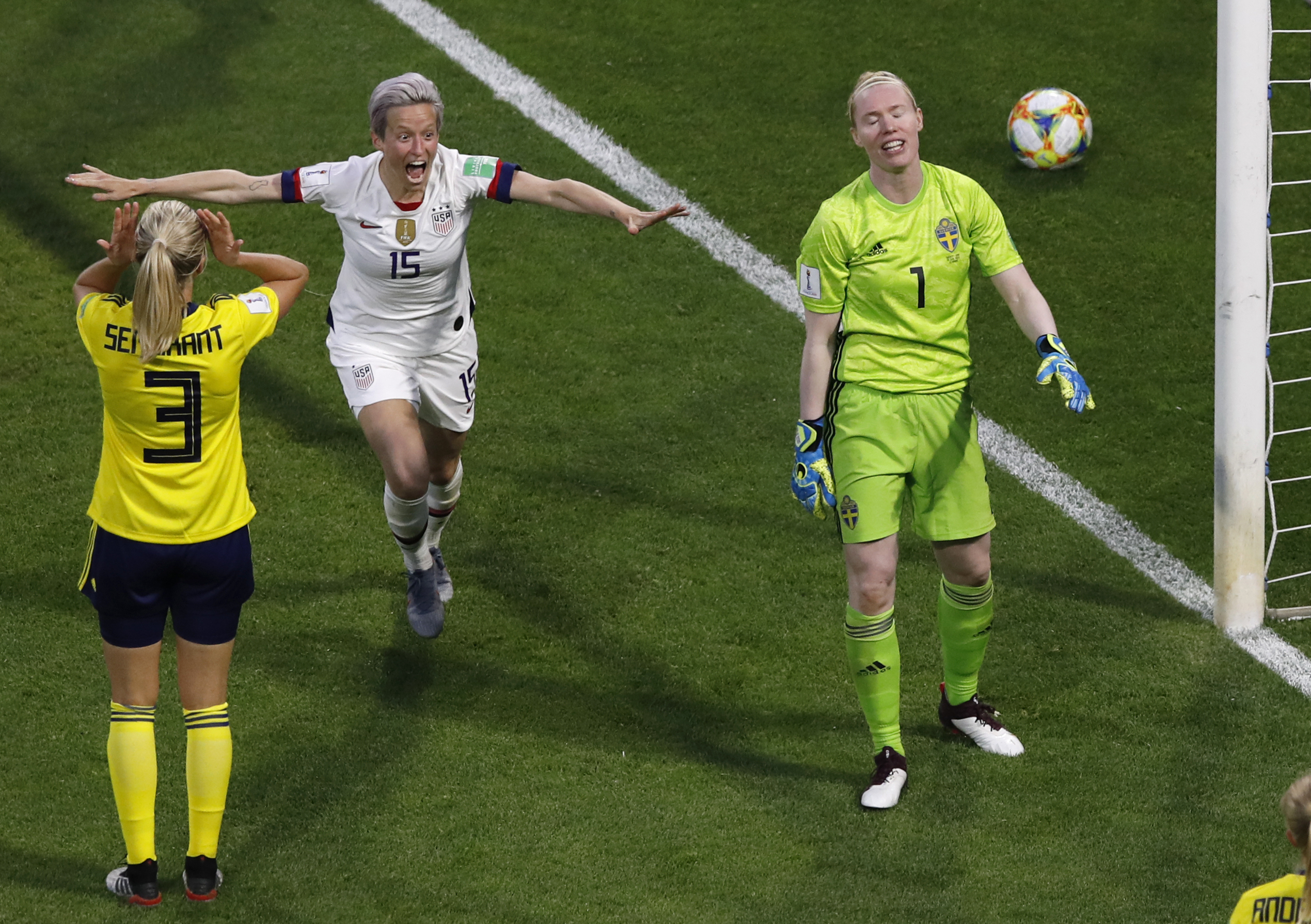 US dominates rival Sweden 2-0 to remain undefeated