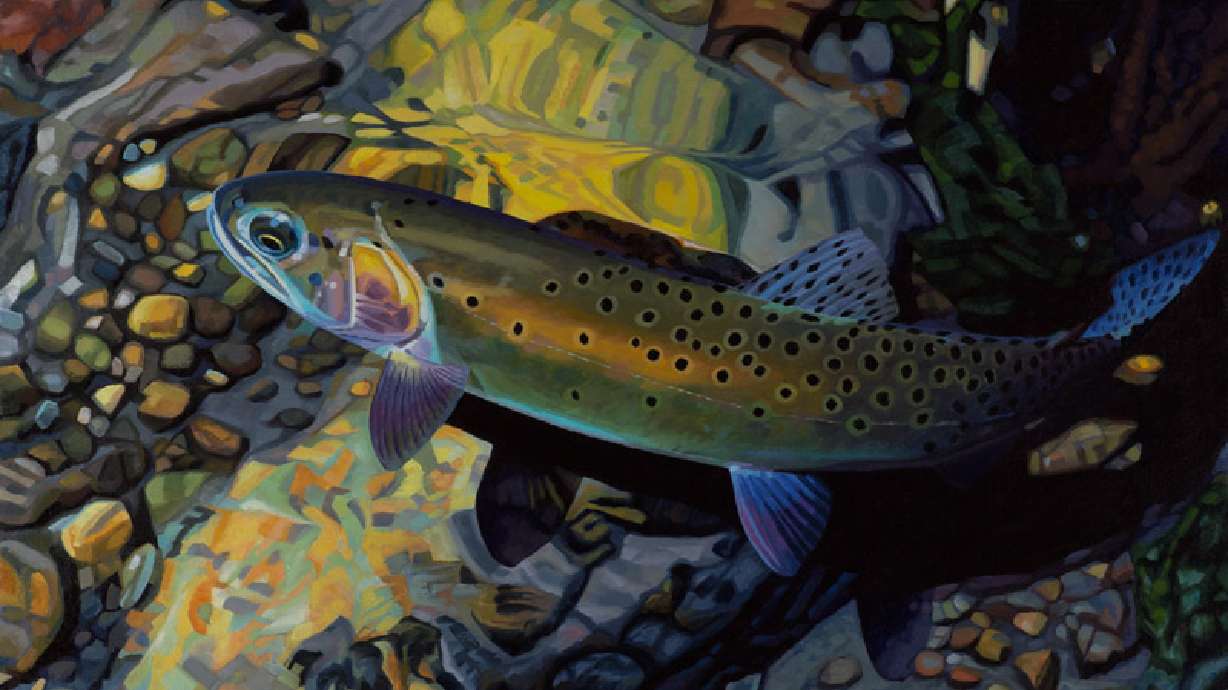 Premier trout artist A.D. Maddox paints trout that are 'alive with color'