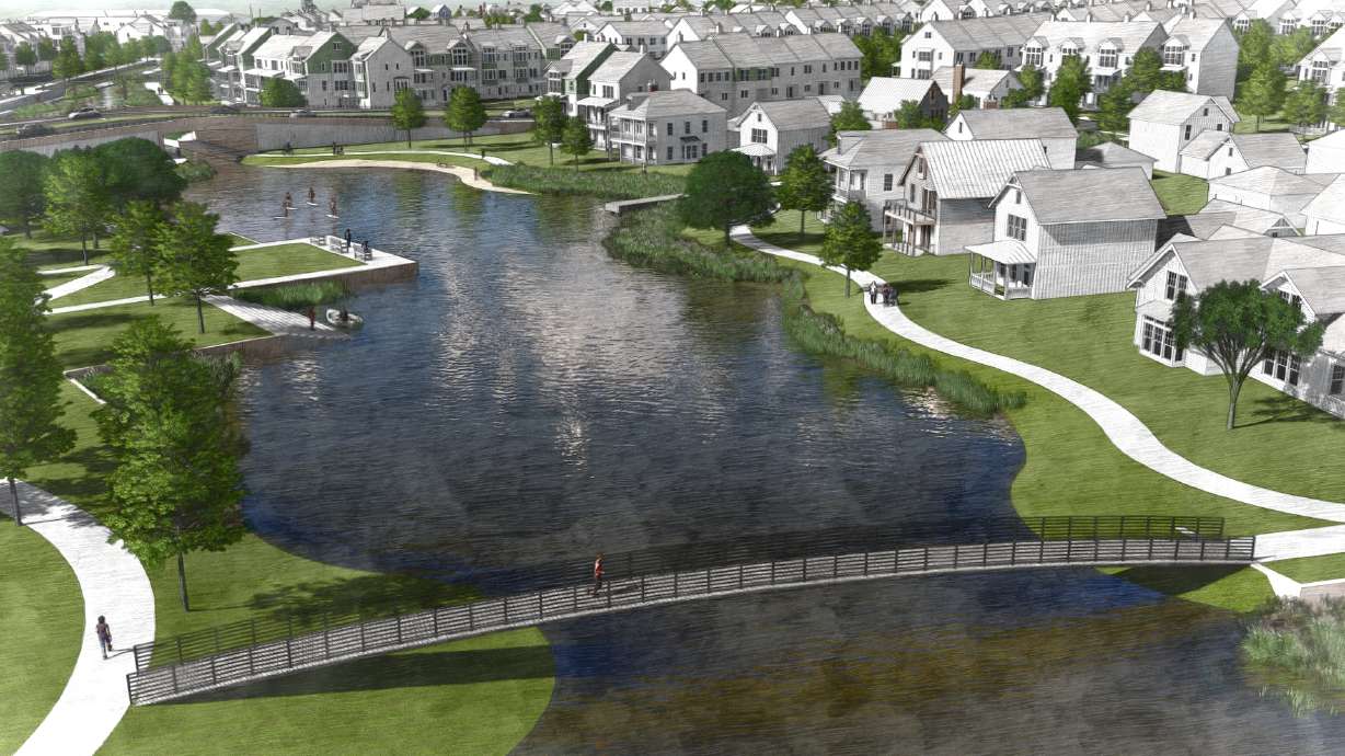 Water features prominently in innovative new Daybreak community