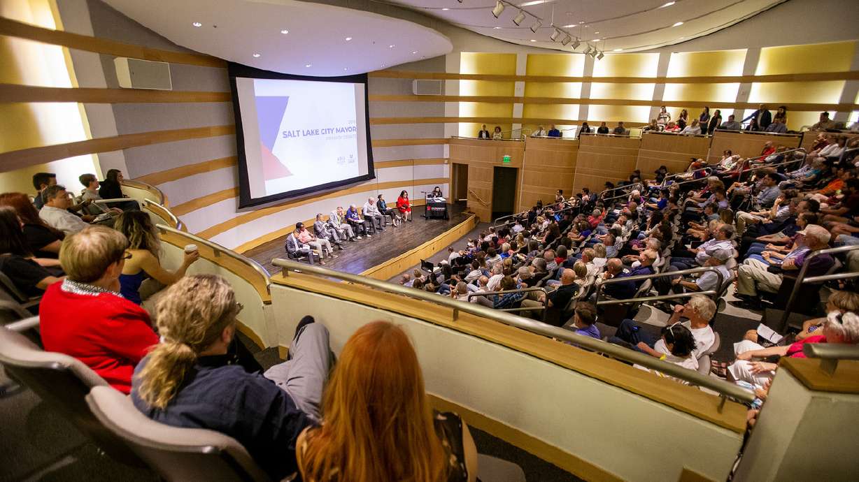 Homelessness, inland port, air quality highlight first major Salt Lake City mayoral debate