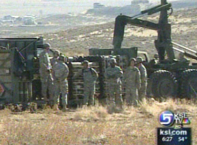 Drill at Camp Williams Making a Racket