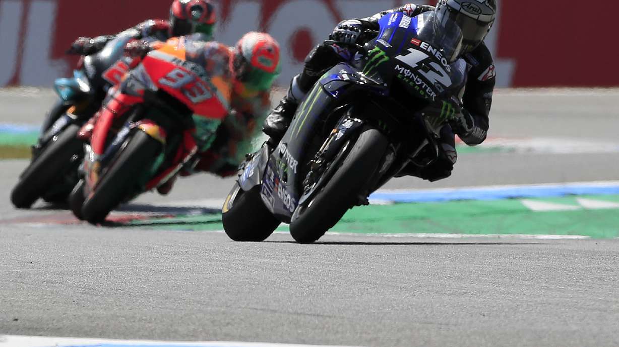 Vinales holds off world champ Marc Marquez to win Dutch GP