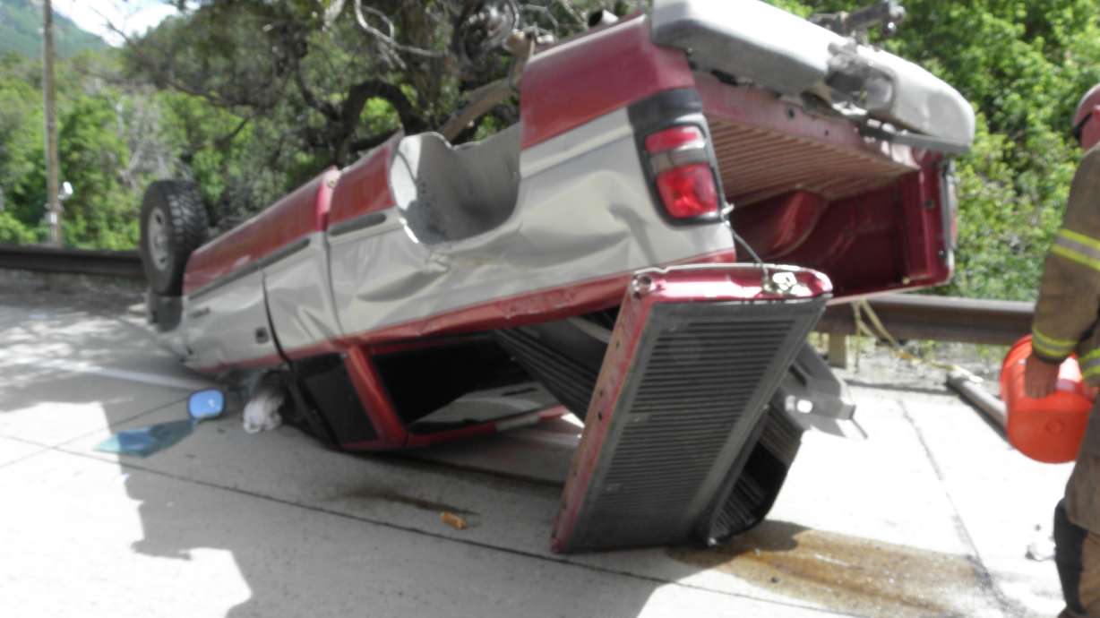 Drowsy driving results in 4-vehicle accident in Provo Canyon Saturday, police say