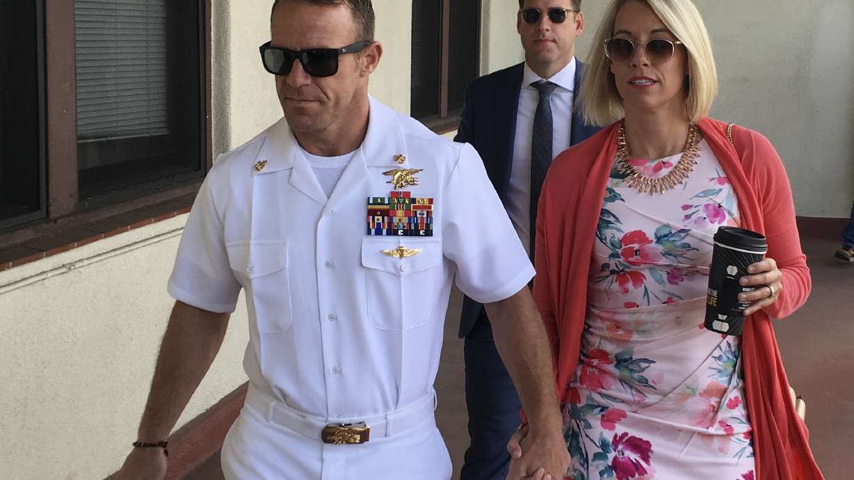 The Latest: Prosecutor: killing shown in Navy SEAL's words