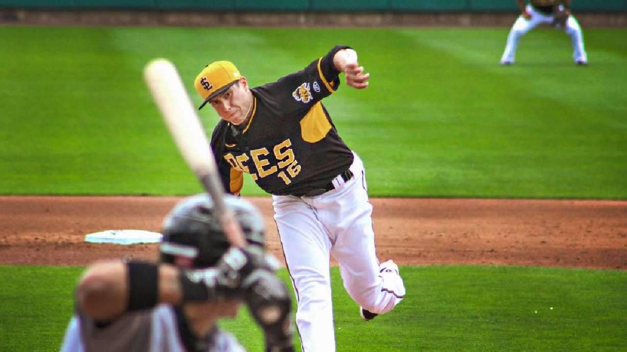 Angels say former Salt Lake Bees pitcher Tyler Skaggs has died at age 27