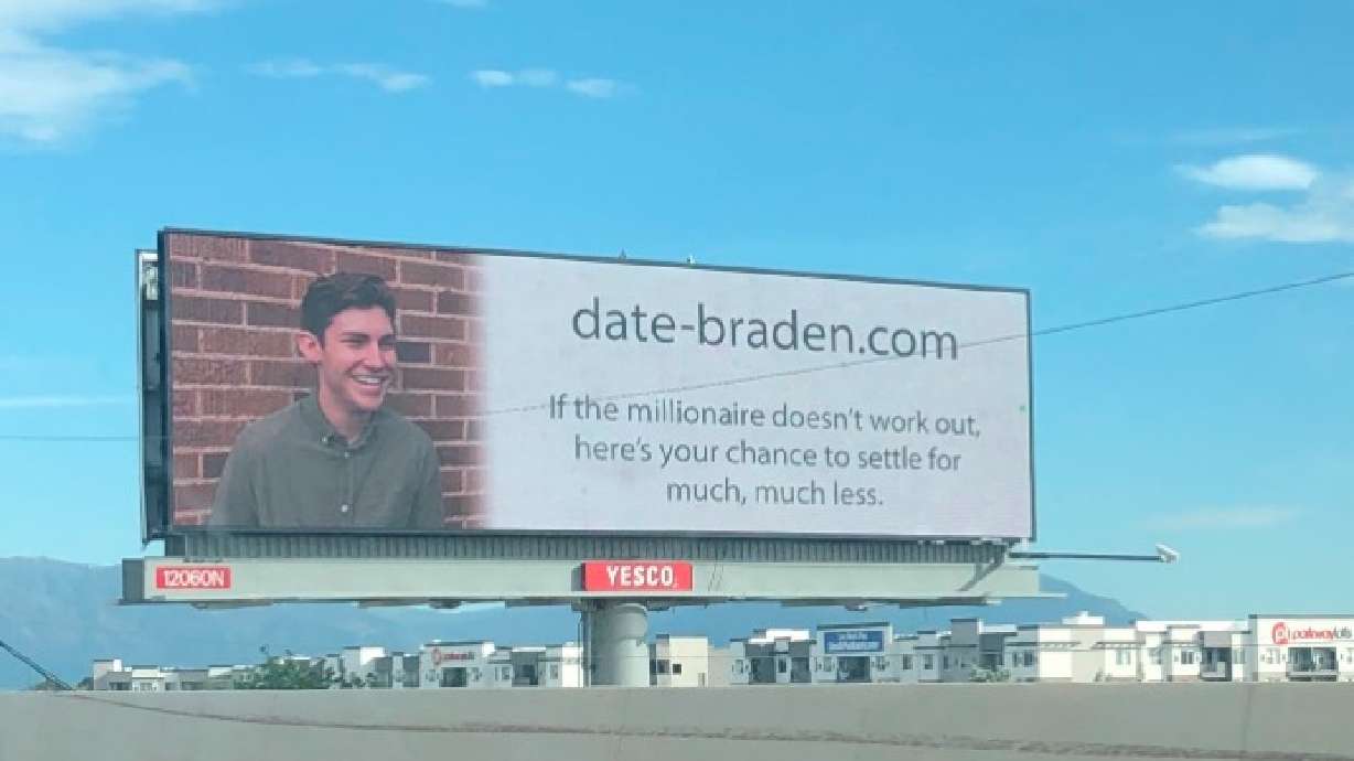 Are billboards the new online dating? In Utah, they might be