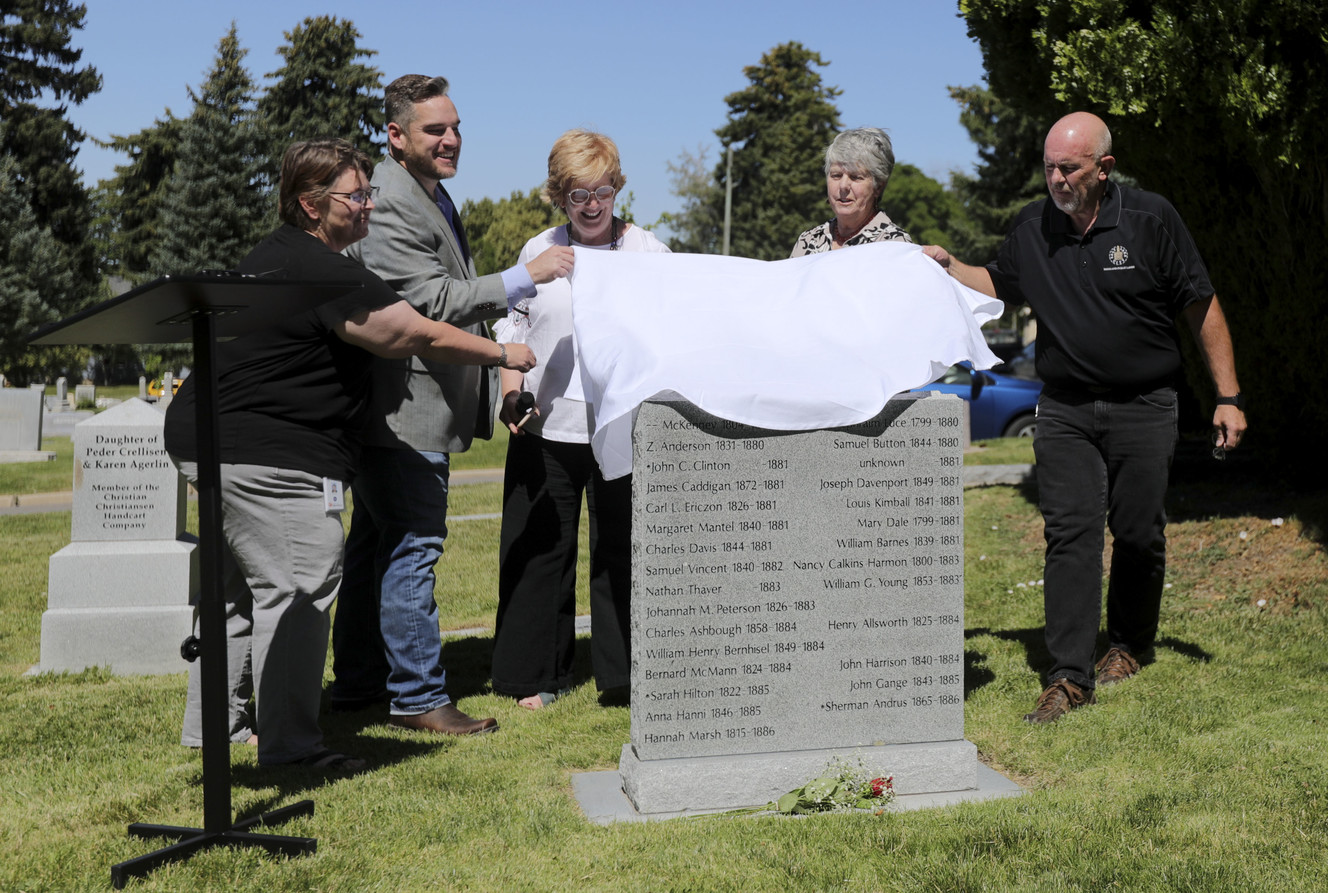 Marker memorializes 55 patients who died in Utah's first asylum