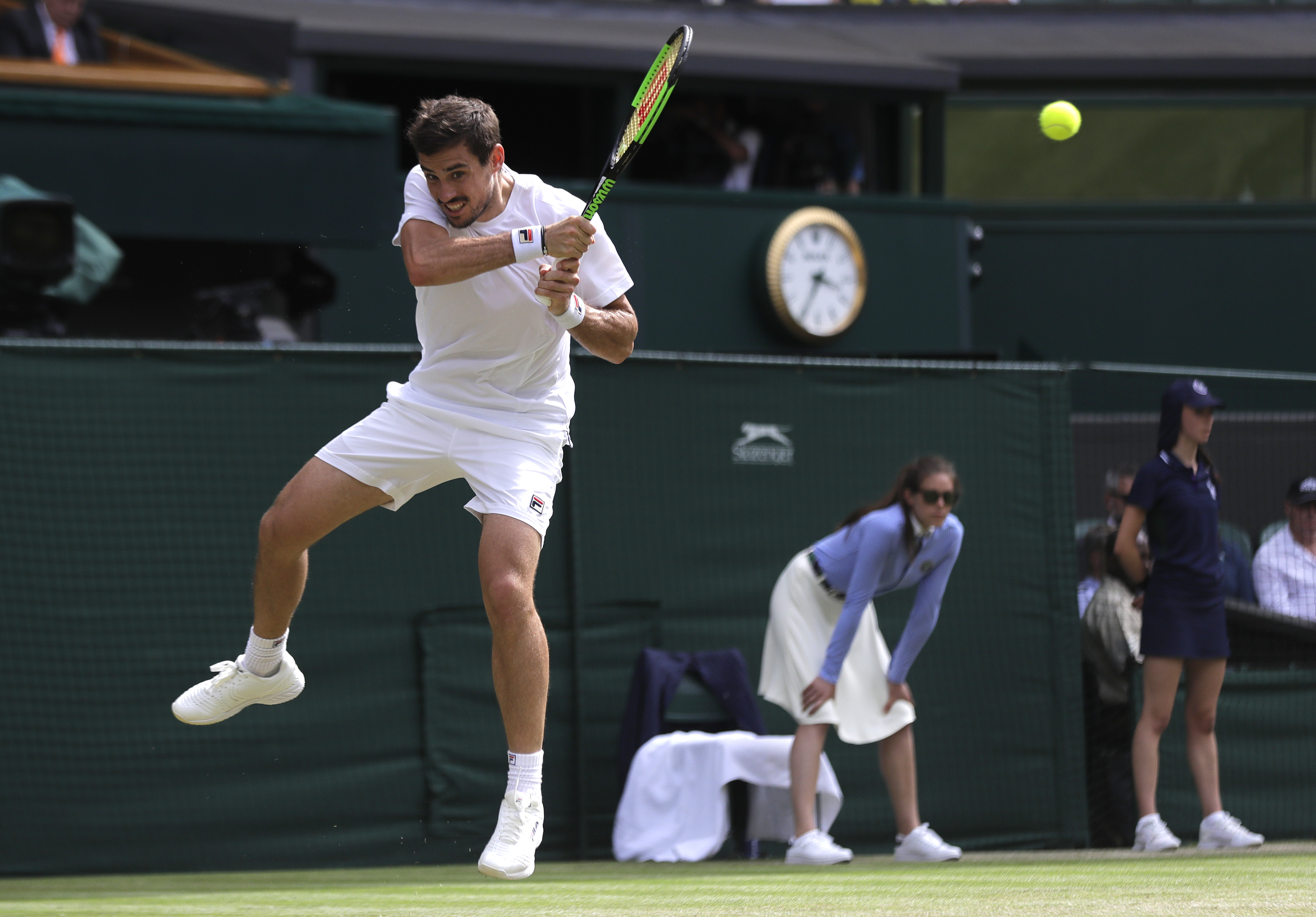 Pella making a habit of beating runner-ups at Wimbledon