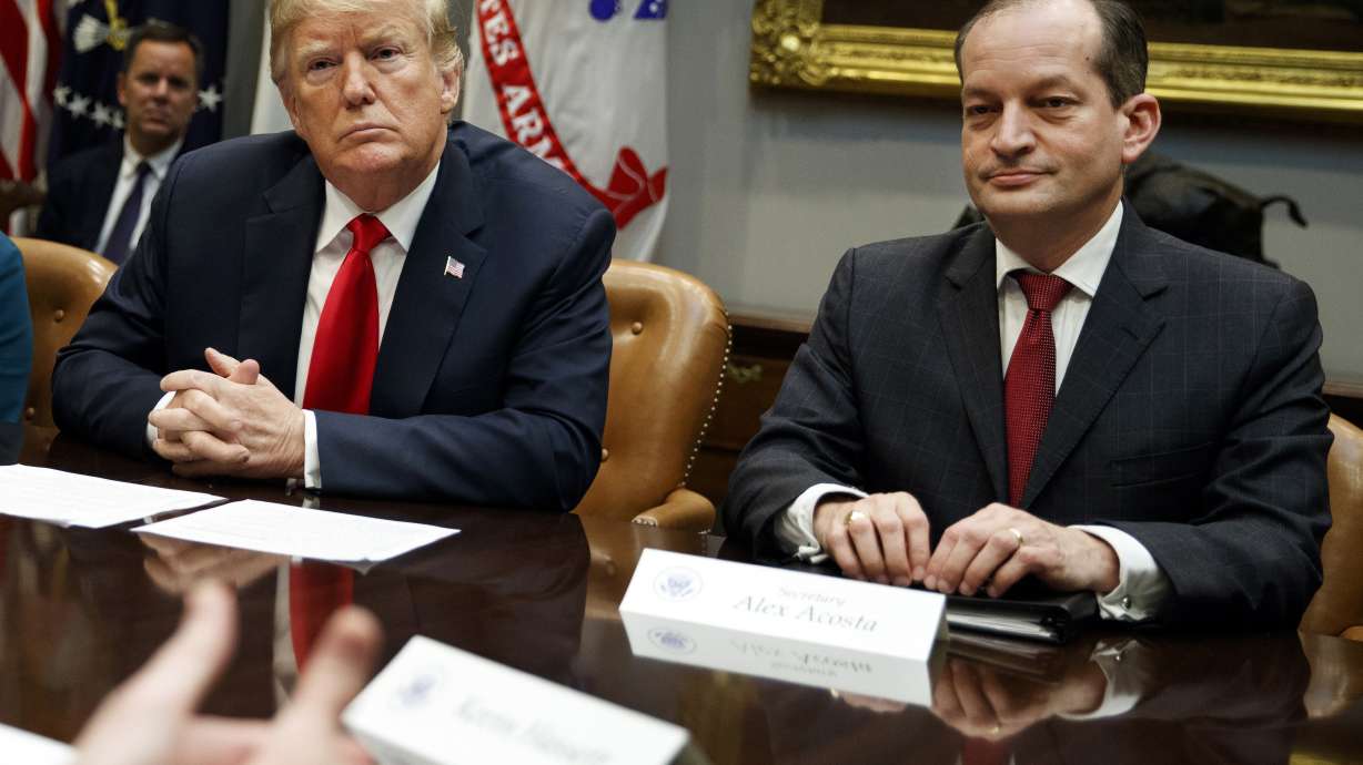 The Latest: Barr won't recuse himself from NY Epstein case