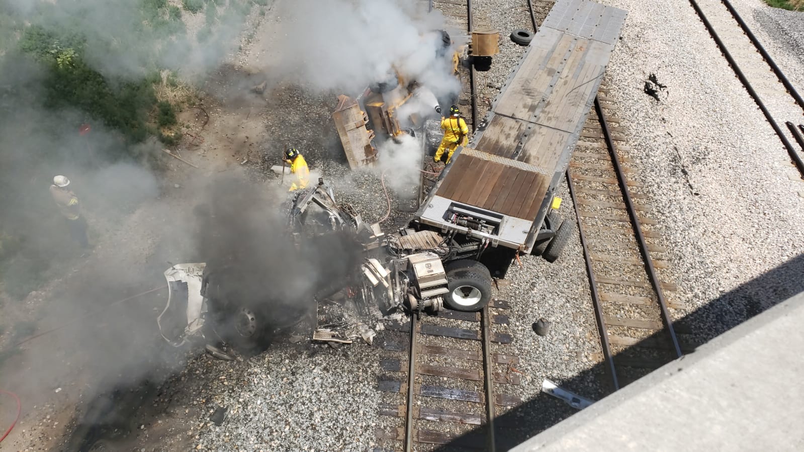 Southbound I-15 ramp reopens after semitruck goes off bridge in North Salt Lake
