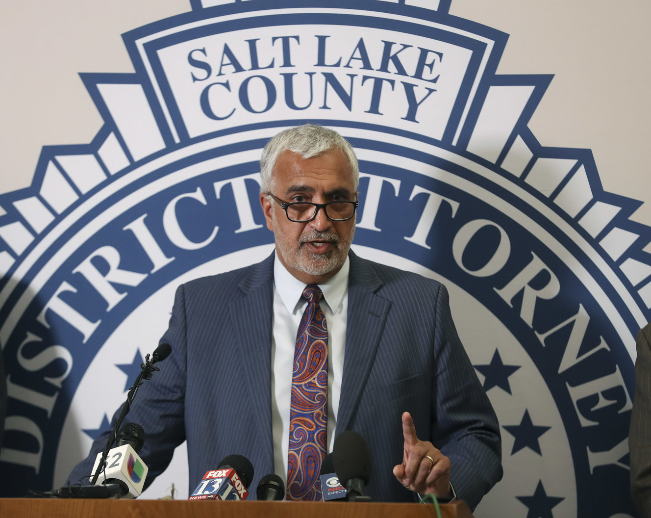 Salt Lake County District Attorney Sim Gill announces Ayoola Ajayi, 31, of Salt Lake City, has been charged with aggravated murder and aggravated kidnapping, both first-degree felonies, desecration of a human body, a second-degree felony, and obstruction of justice, a third-degree felony, in the death University of Utah student Mackenzie Lueck, during a press conference at the Salt Lake County District Attorney offices in Salt Lake City on Wednesday, July 10, 2019. (Photo: Steve Griffin, KSL, File)