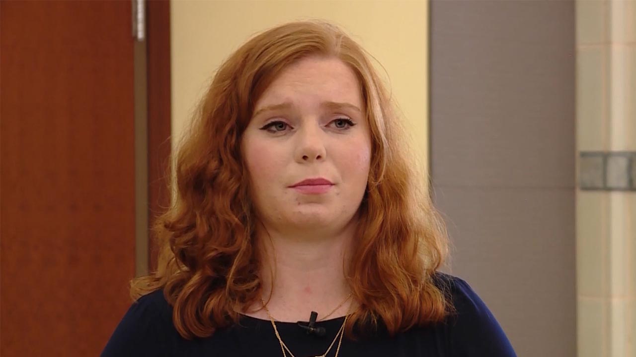 Mackenzie Lueck's friend Ashley Fine pleaded with the North Salt Lake City Council to replace the dummy cameras in Hatch Park during a meeting Tuesday, July 16, 2019 (Photo: KSL TV)