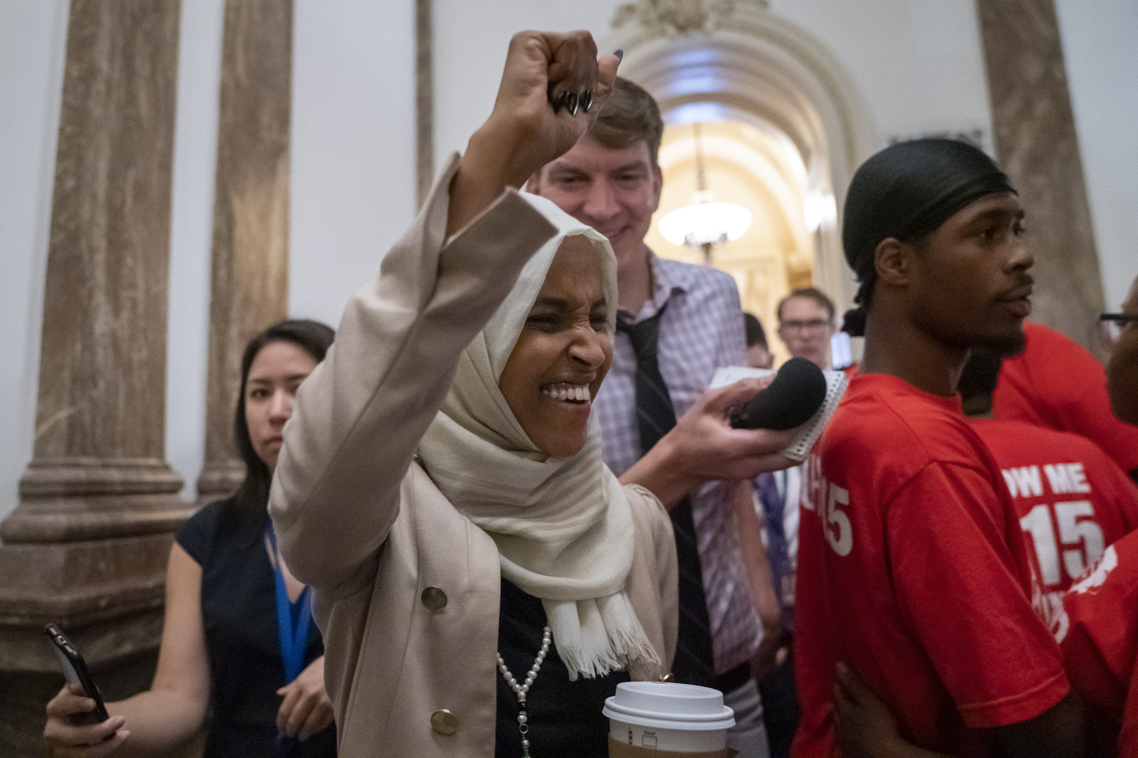The Latest: Omar says she won't stop criticizing Trump