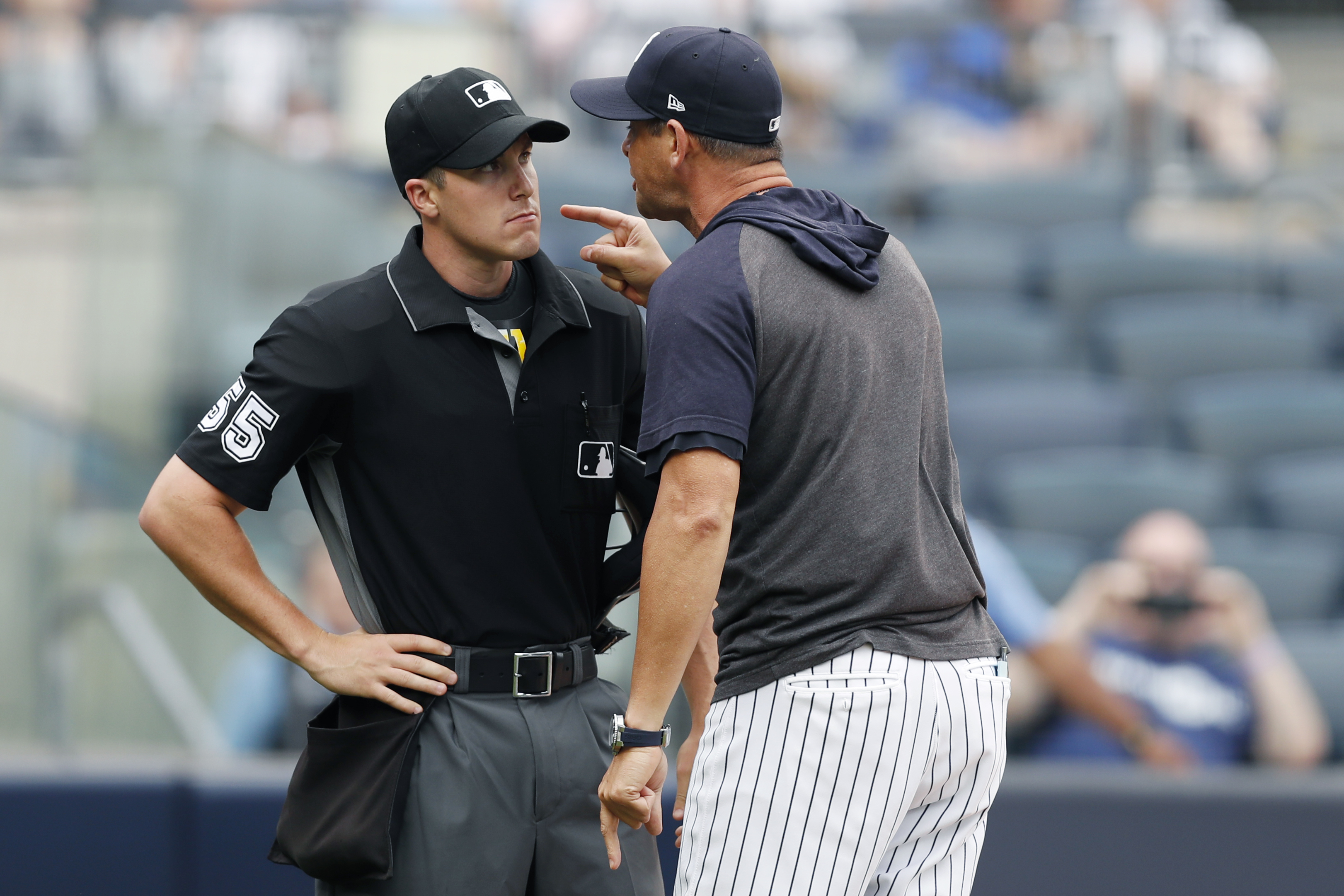 Boone ejected, directs profane rant at rookie umpire