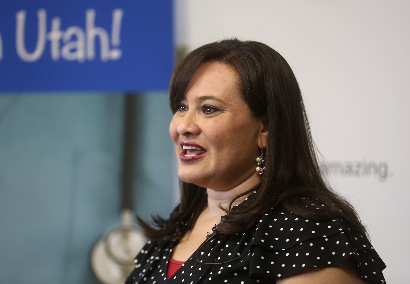 Melisa Stark, employer initiatives program manager at the Utah Department of Workforce Services, talks about a $1 million grant to grow Utah's workforce through industry and education partnerships at TAC Educational Services Inc. in Salt Lake City on Thursday, July 18, 2019. (Photo: Kristin Murphy, KSL)