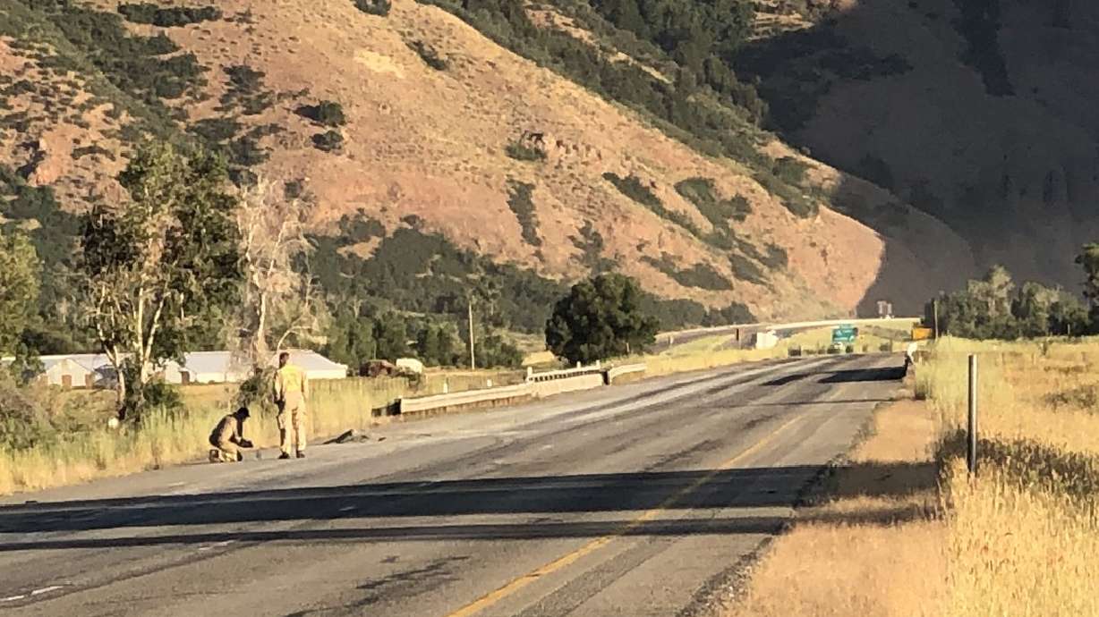 I-84 eastbound reopens near Henefer after powdered cement spill