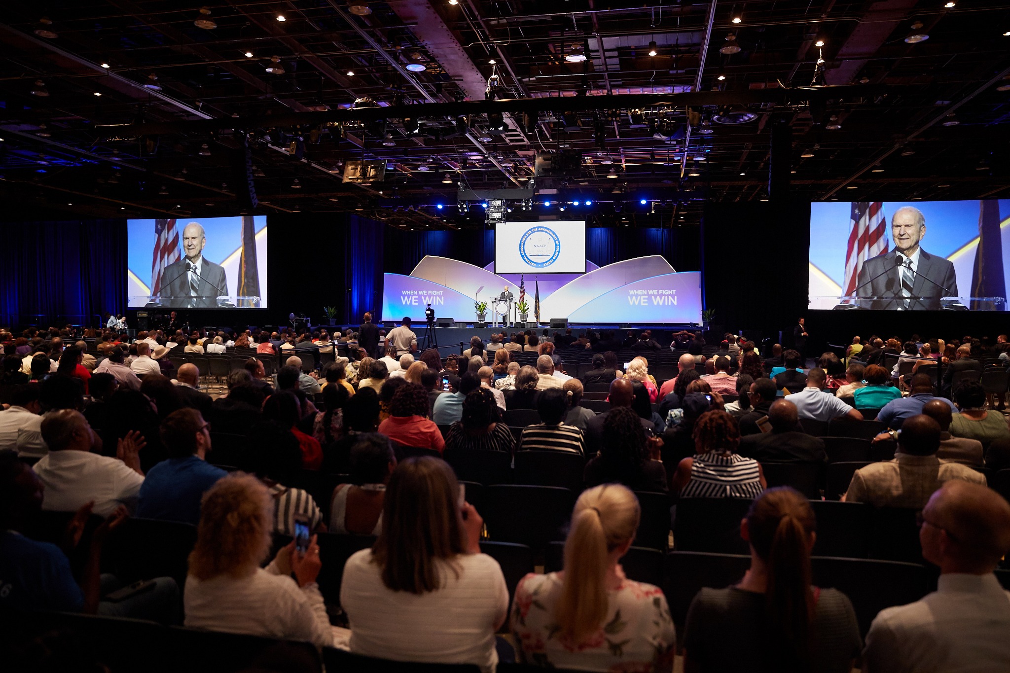 President Russell M. Nelson speaks at the NAACP's 110th annual national convention in Detroit, Michigan, on July 21, 2019. (Photo: Intellectual Reserve)