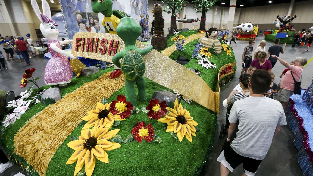 Crowds get 'up close and personal' to preview Days of '47 floats