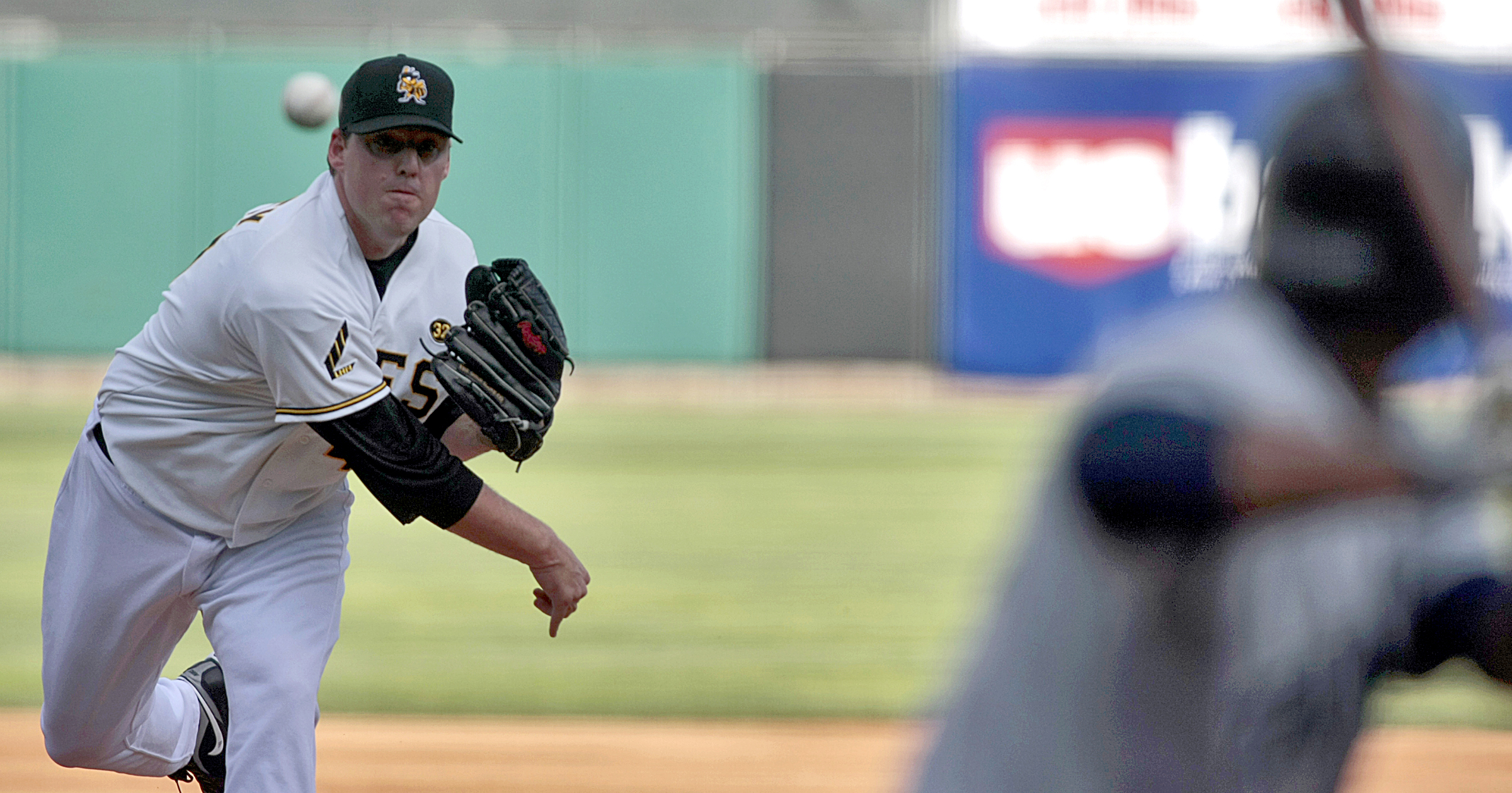 Bees starting pitcher John Lackey delivers the ball as the Bees face the Tacoma Rainiers at Spring Mobile Park in Salt Lake City on Tuesday, May 5, 2009. (Photo: Jason Olson, Deseret News Photo Archives)