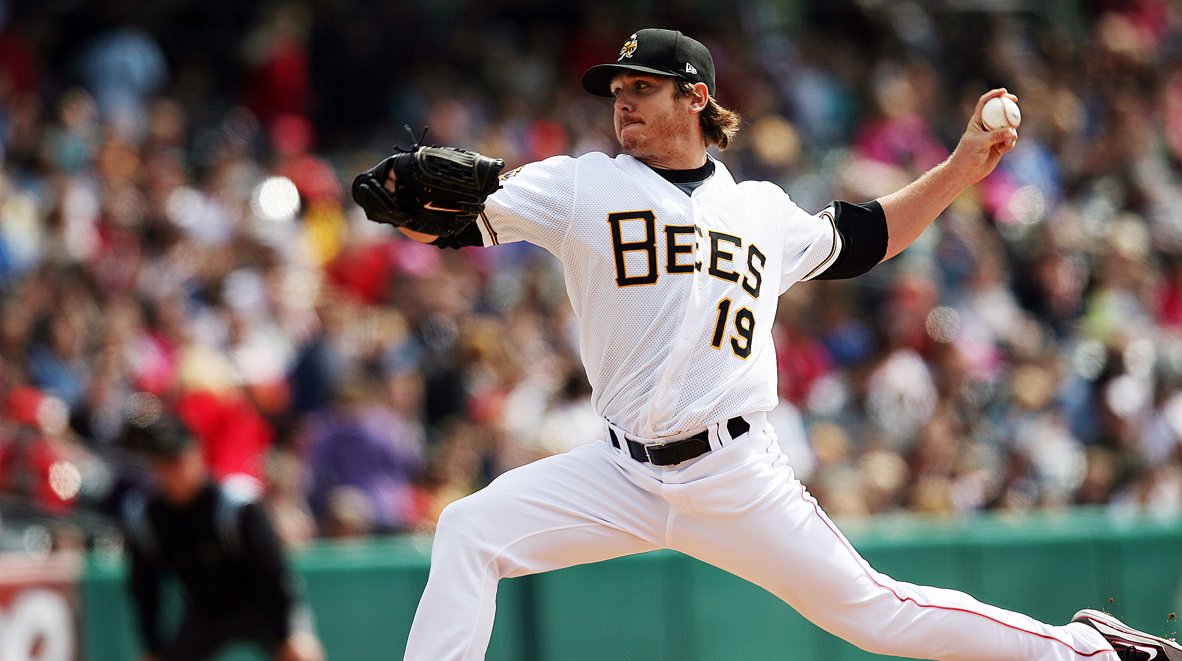 Scott Kazmir of the Salt Lake Bees pitches against the Memphis Redbirds during their game at Spring Mobile Ballpark in Salt Lake City Tuesday, May 24, 2011. Kazmir gave up six runs in the second inning and was replaced. (Photo: Brian Nicholson, Deseret News Photo Archives)