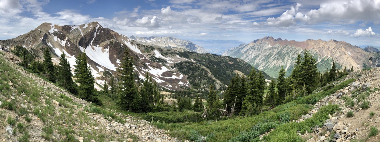 A panoramic view of Hidden Peak at Snowbird on Wednesday, July 24, 2019. (Photo: Stephan Bergen, KSL.com)