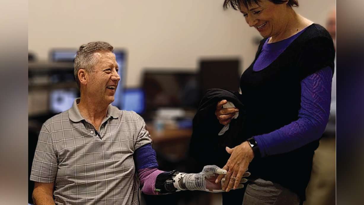 Utah amputee can feel objects again with prosthetic arm inspired by Luke Skywalker