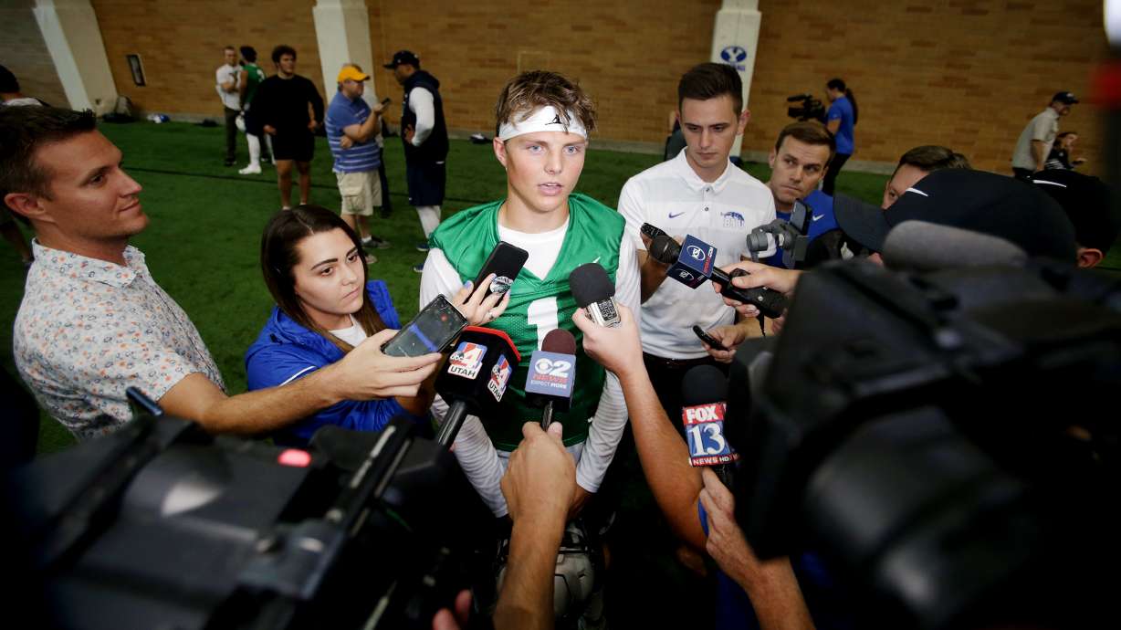 BYU QB Zach Wilson on track for return from shoulder surgery