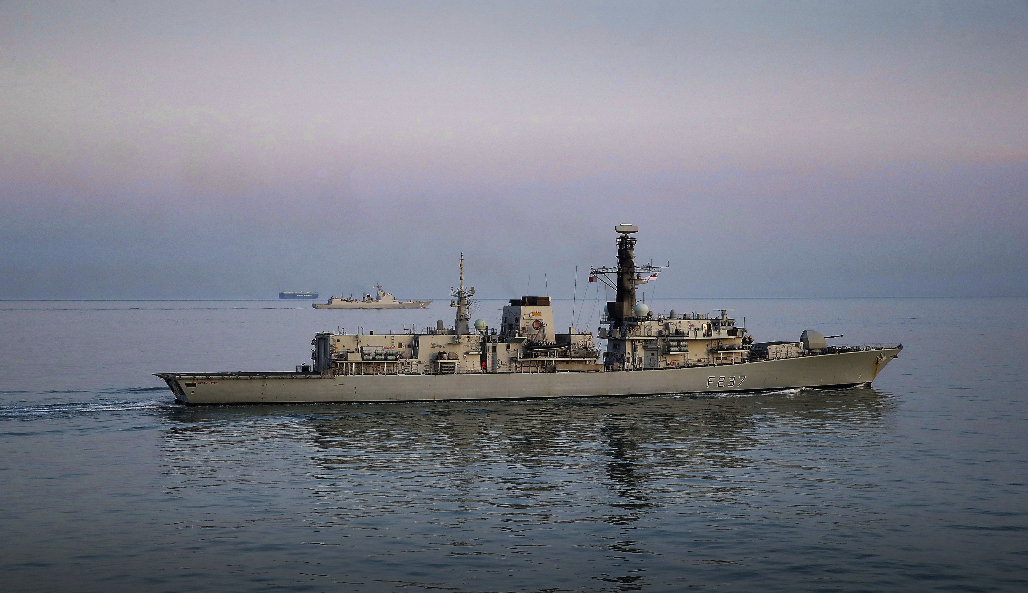 Royal Navy ship shadows Chinese destroyer in English Channel