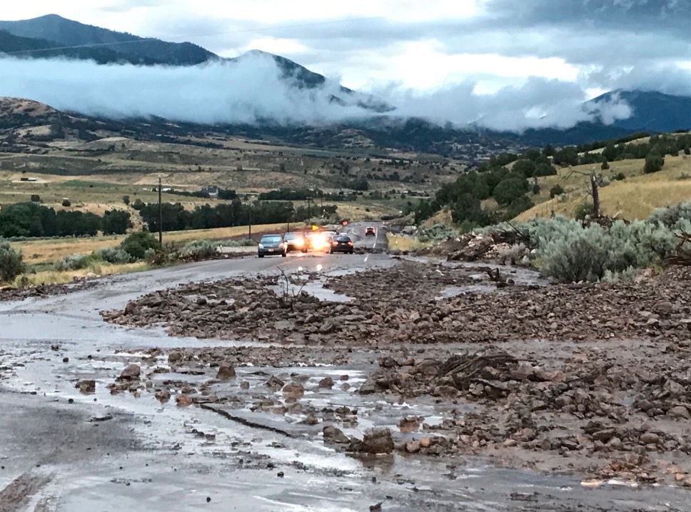 Utah flooding causes mudslides, evacuations and closes Little