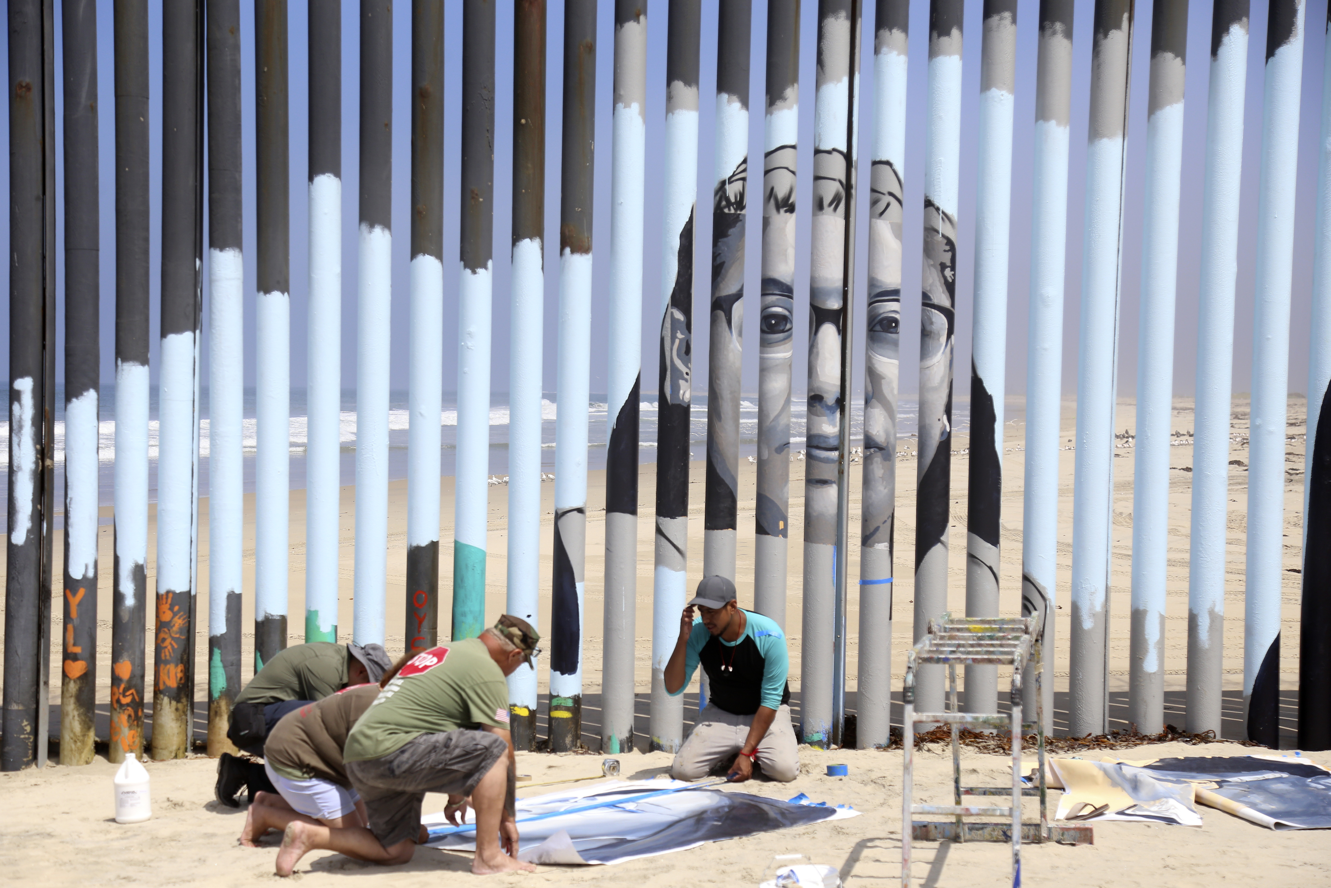 Interactive border wall mural tells stories of deported