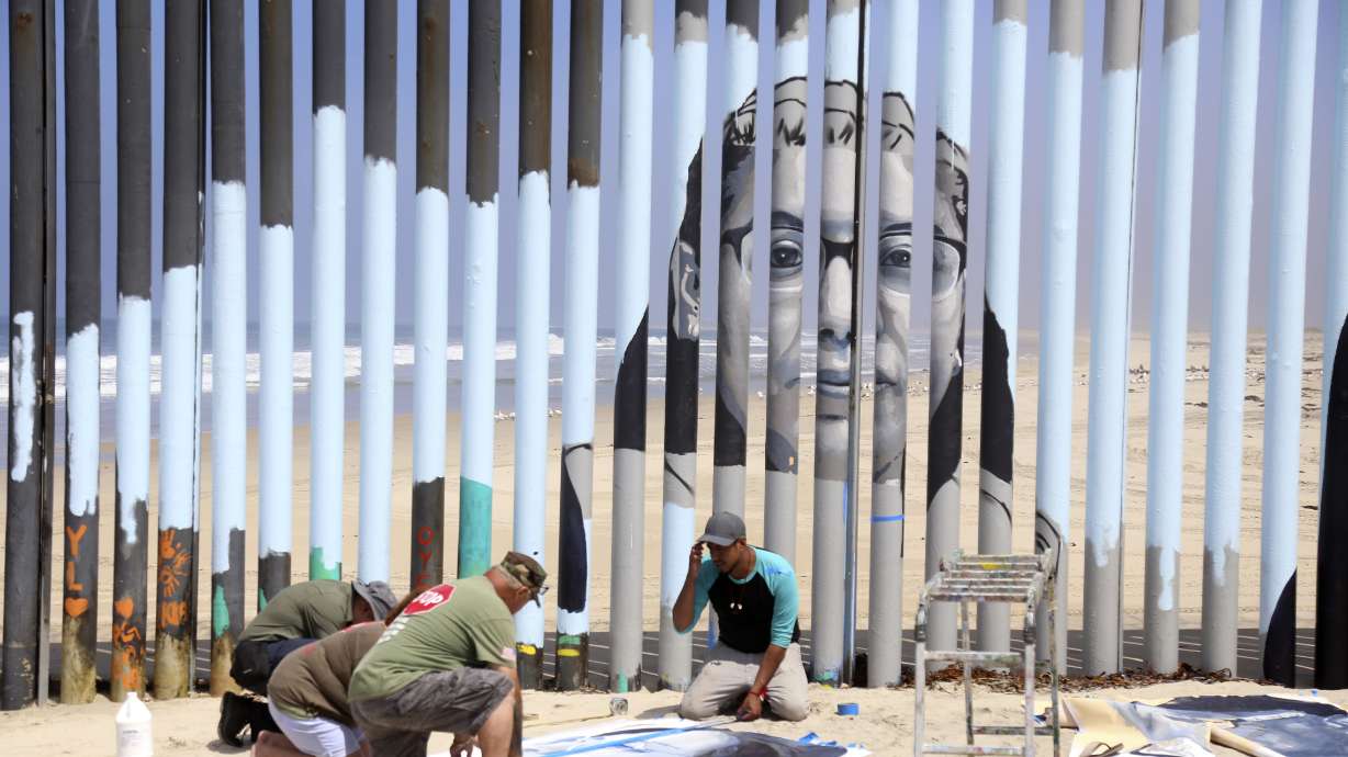 Interactive border wall mural tells stories of deported