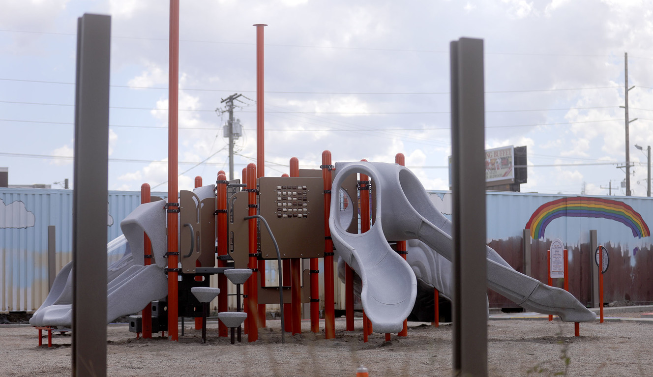 Over 200 volunteers turn empty site into a child's dream playground