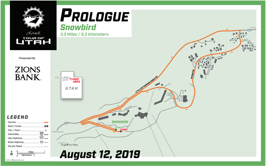 These roads will close during the Tour of Utah bike race