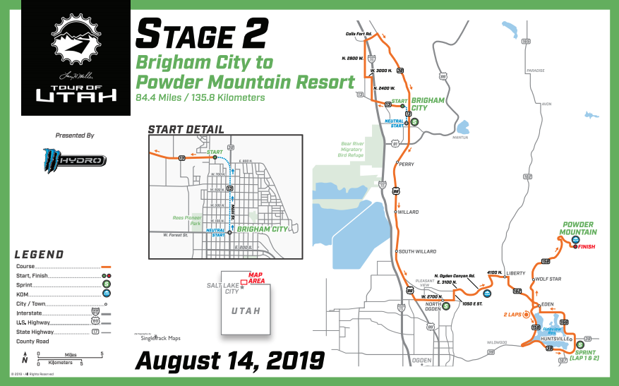 These roads will close during the Tour of Utah bike race