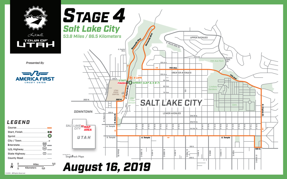 These roads will close during the Tour of Utah bike race