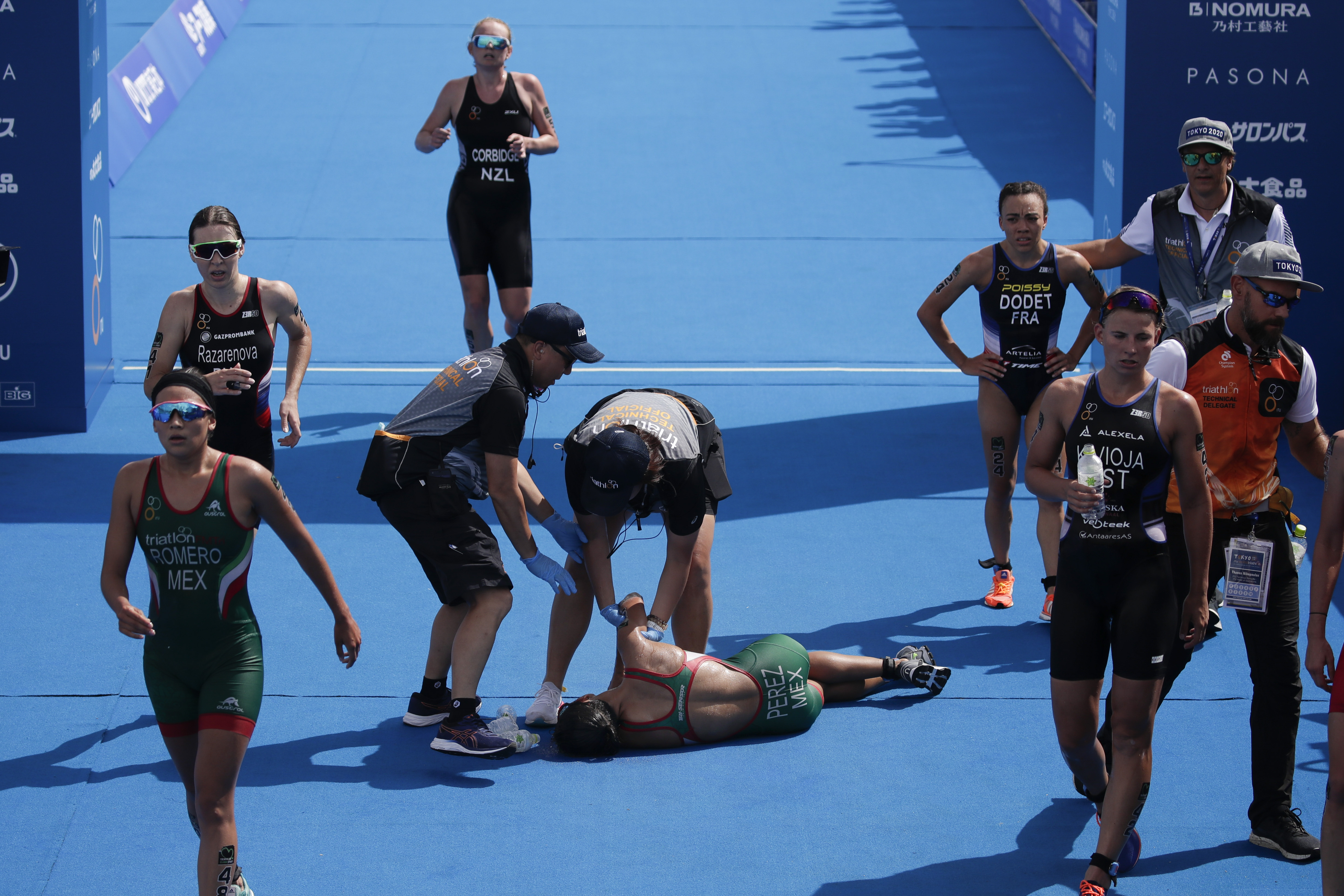 Tokyo's summer heat forces triathlon test to be shortened