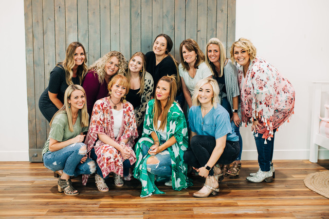 The CEO of Beddy's Betsy Mikesell thought it would be a fun idea to let all the employees run through the warehouse and grab anything that wanted in 45 seconds or less. This was to celebrate the team hitting multiple goals over the past few months. (Gentry Mikesell)