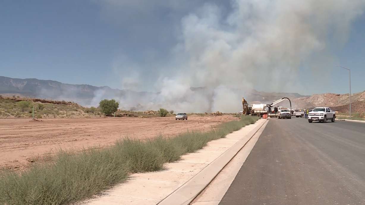Chemicals spontaneously combust in 'freak occurence,' causing southern Utah wildfire
