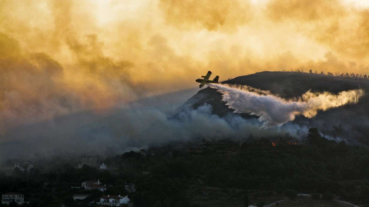 Wildfires burning across Greece; 2 arrested for arson