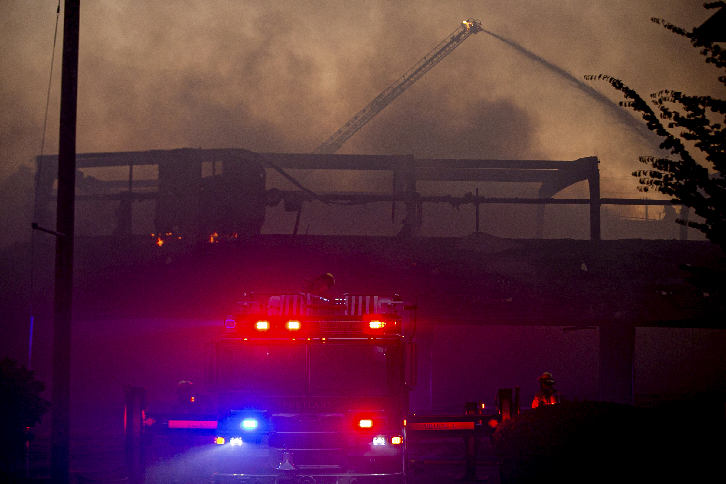 The Latest: Investigators: Portland fire intentionally set