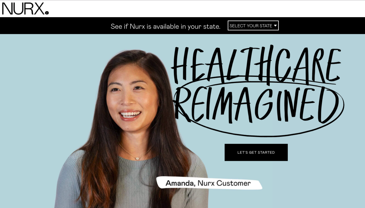 Photo: Screenshot of Nurx website