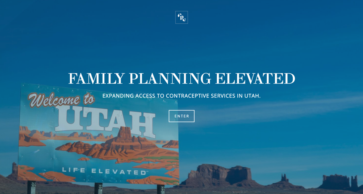 Photo: Screenshot of the Family Planning Elevated website