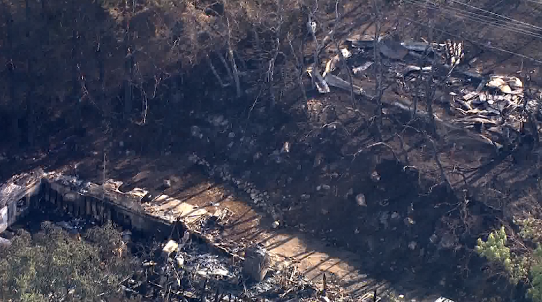 A thick haze filled the air as the sun rose above the mountains in Davis County after a large fire forced hundreds of evacuations Friday, Aug. 30, 2019. (Photo: Chopper 5)
