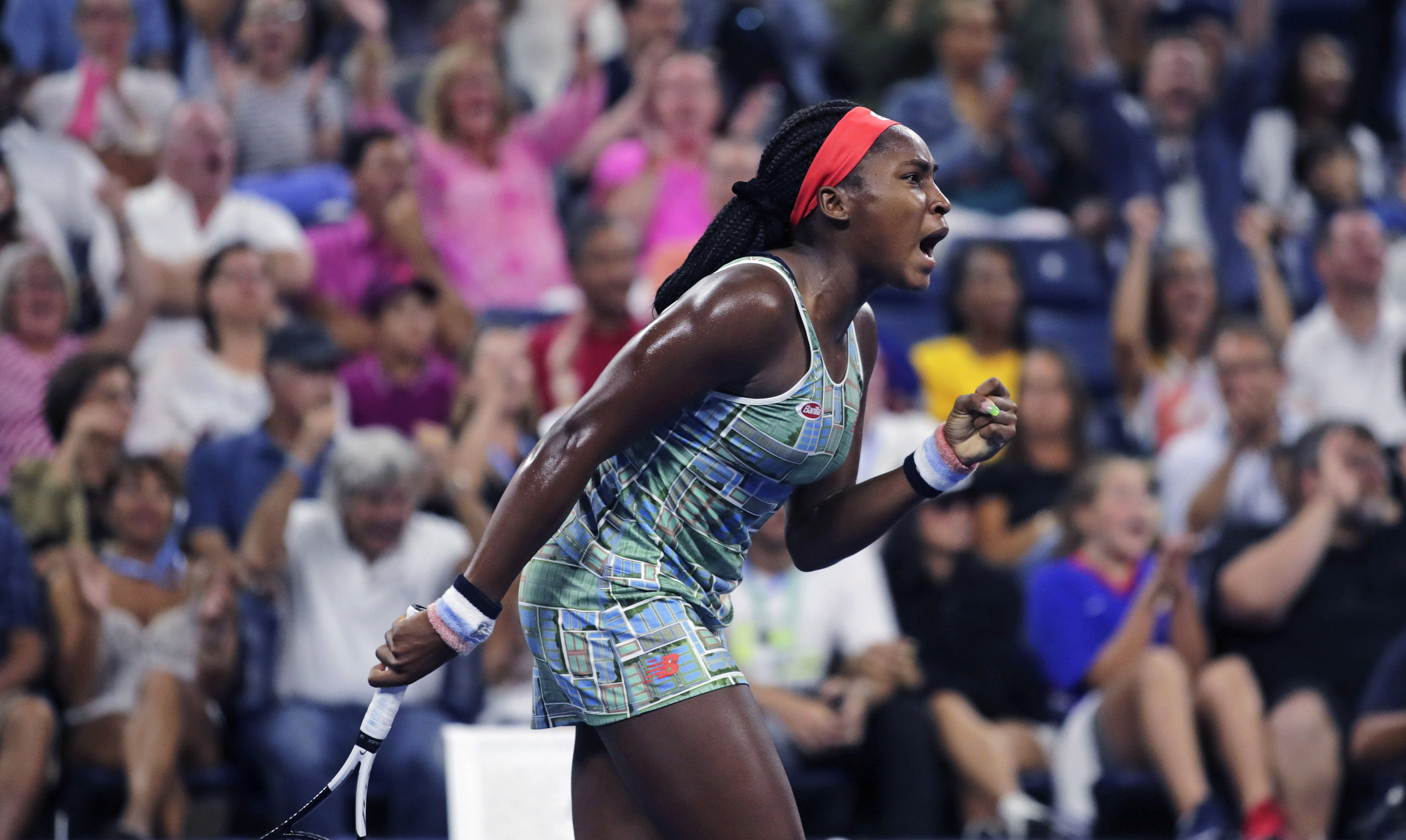 Osaka consoles teary Gauff, 15, after beating her at US Open