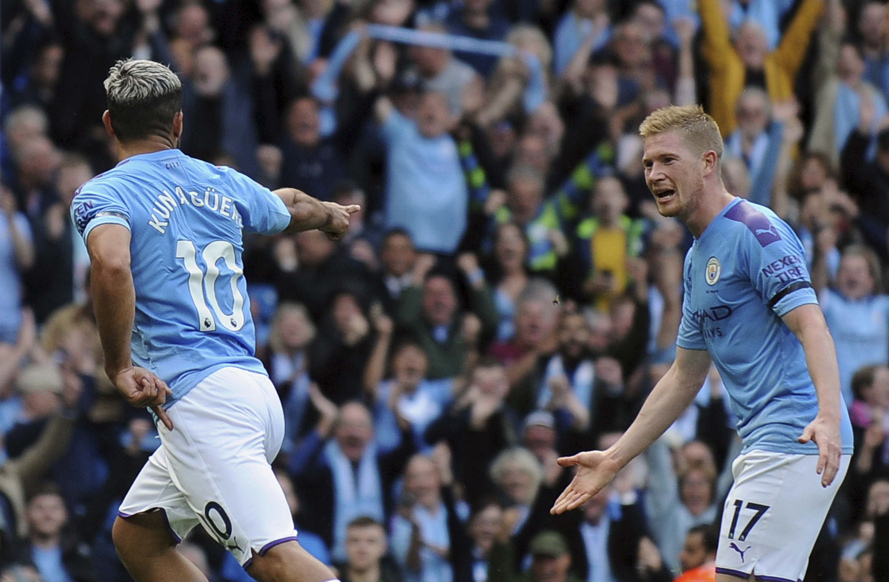 Laporte injury mars Man City's 4-0 win over Brighton